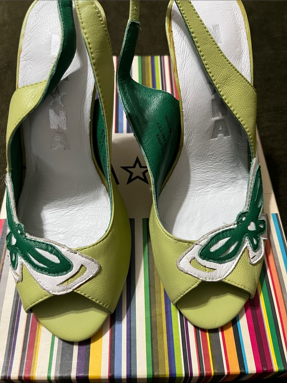 NAONA Leather Slingback Shoes‎